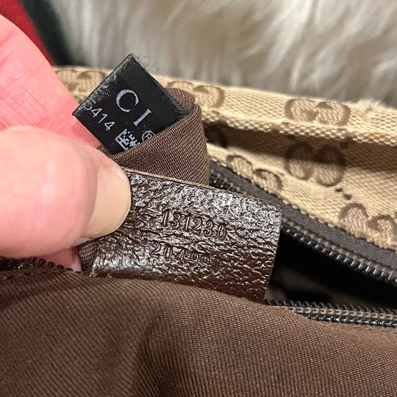 Authenticated Gucci Sylvie Web Hobo Shoulder Bag Tote Handbag Laptop Bag - Picture 9 of 16